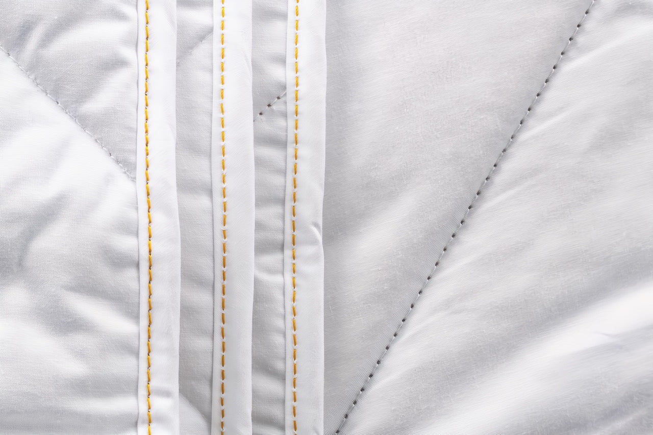 Linen duvet - cotton quilt stitching
