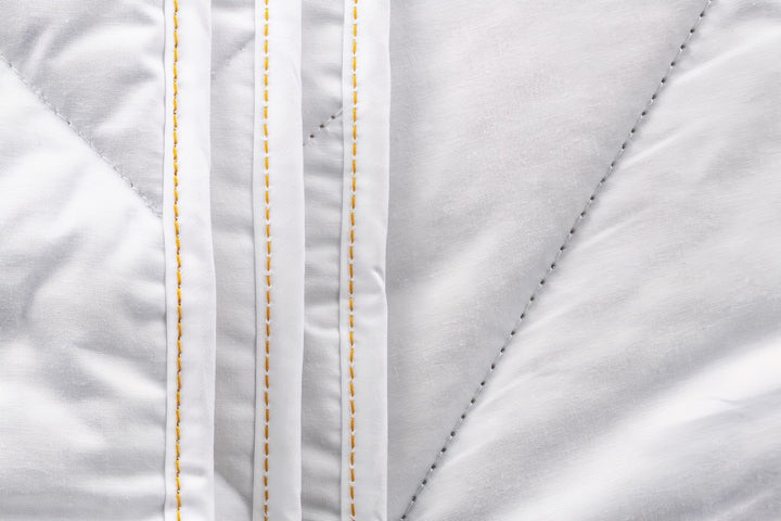 Linen duvet - cotton quilt stitching