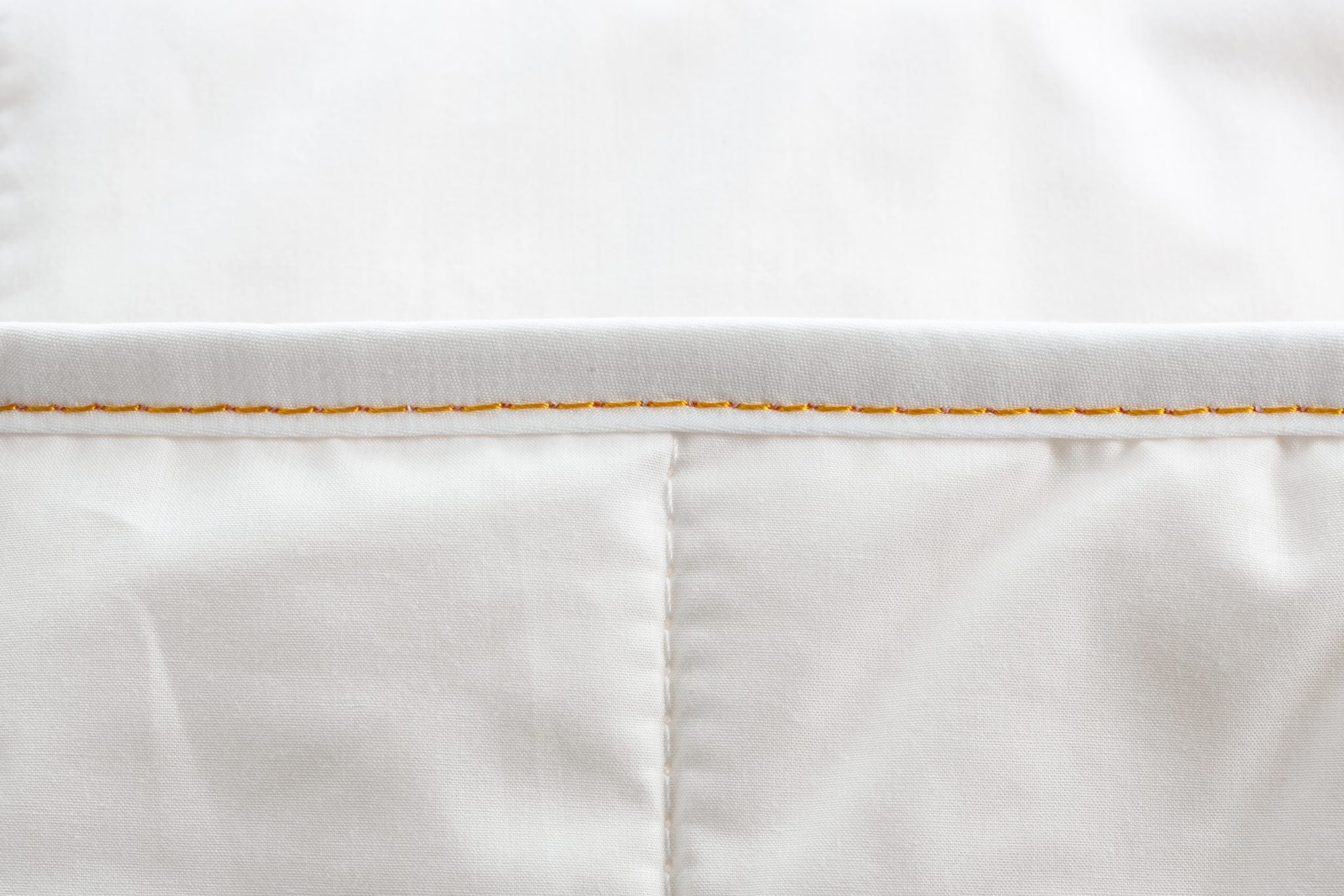 Woodek Luxury Natural and Breathable Cotton Comforter, King 94x88 Inches - Lightweight close-up of stitching detail in gallery position 1 4_KH_6838.jpg