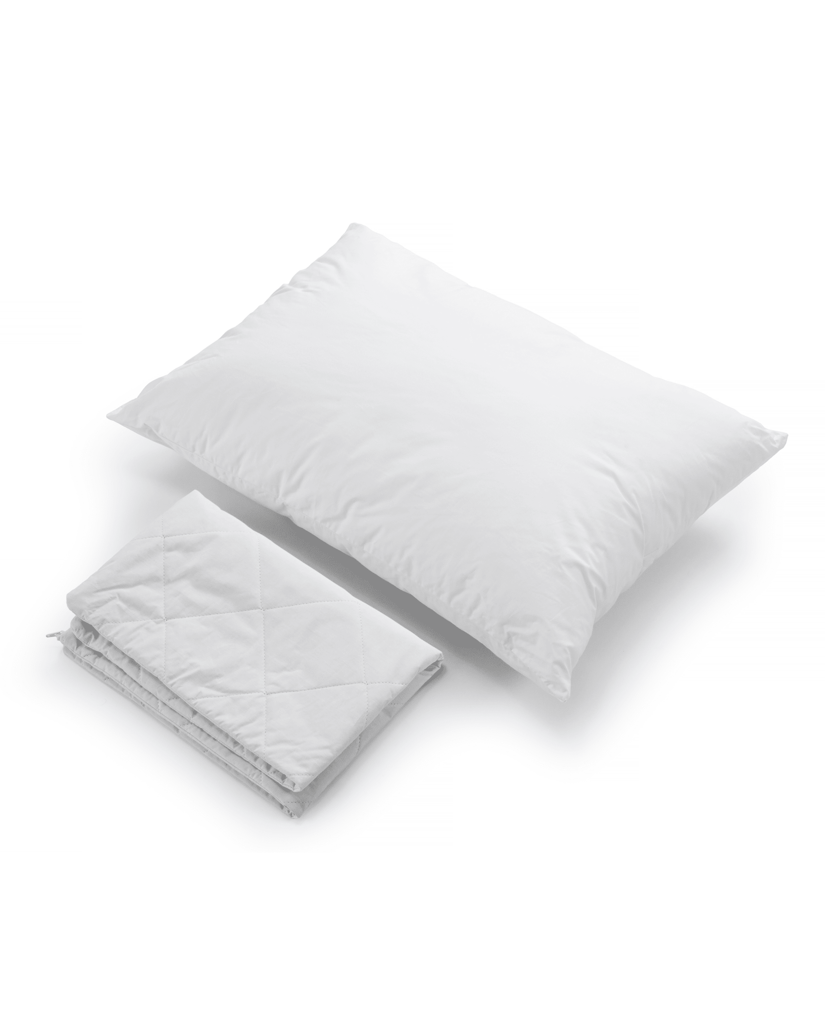 Queen-size 20x28 inch silk and cotton percale pillow with washable inner